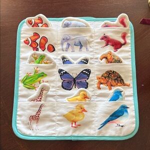Lovevery quilted animal matching kit